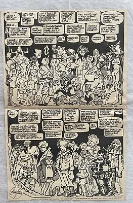 1969 VAUGHN BODE/ DOUGLAS RECORDS Cartoon Comic Art Illustration Panel • $30