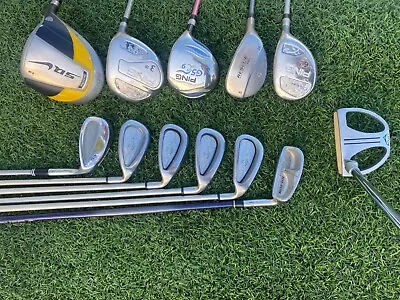 $299.99 • Buy Complete Womens Golf Club Set Nike Driver, Ping Woods & Hybrid, X-14 Irons