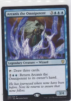 Magic The Gathering - 1 X Arcanis The Omnipotent (Commander 2017) • $0.55