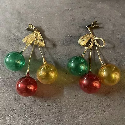 Vintage Kurt Adler Glass Christmas Ornaments • $15.49