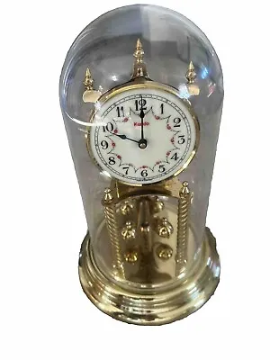 Vintage Kundo Anniversary 400 Day Clock Plastic Dome Pendulum Spins German • $24.99