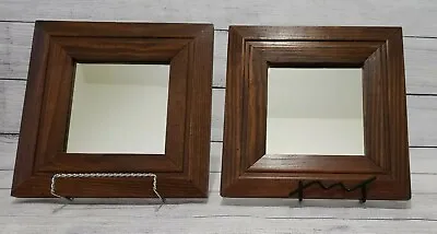 Vintage Square Wood Frame Square Wall Mirror 11.5 X11.5  Home Interiors  • £28.55