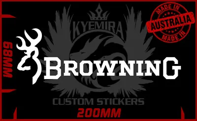 Browning Buck Doe Deer Vinyl Sticker Bns Ute 4x4 200mm Wide Many Colour Choices • $4.99