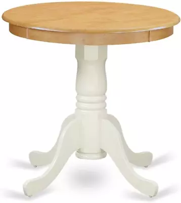 EMT-OLW-TP Eden Dining Room Table - A Round Kitchen Table Top With Pedestal Base • $189.99