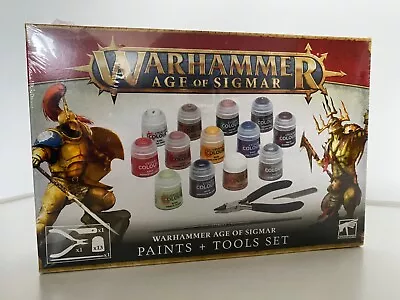 Warhammer Age Of Sigmar - Paint & Tool Set - Mint And Sealed • £19.99