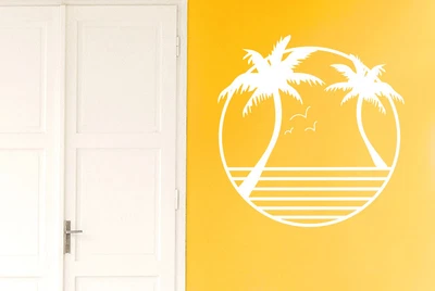 Palm Trees Wall Stickers Vinyl Art Decals • $35.35
