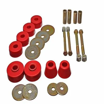 ENERGY SUSPENSION 3.4137R 63-66 For Chevy C10 Truck Body Poly Cab Mount Bushing • $69.61