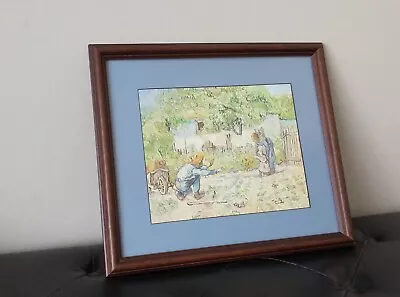 Vincent Van Gogh  First Steps  Print Matted & Framed Very Good Condition • $35