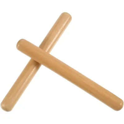 £4.48 • Buy 1Pair Wooden Musical Instrument Percussion Rhythm Sticks Tool For Kids SH