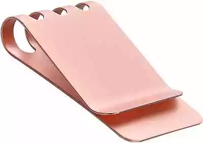 14K Rose Gold Over Money Clip Spring Cash Large Capacity Front Pocket Wallet 1PC • $219.99