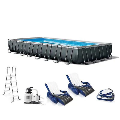 $2058.99 • Buy Intex 32ft X 16ft X 52in Ultra XTR Rectangular Pool , Floats (2 Pack), & Cooler