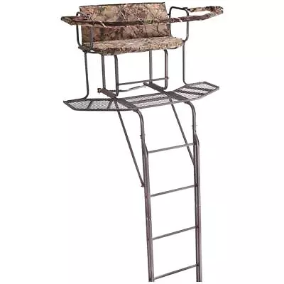 Outdoor Hunting Blind With Tree Stand 2-man Double Rail Ladder Safety Rails Deer • $362.44