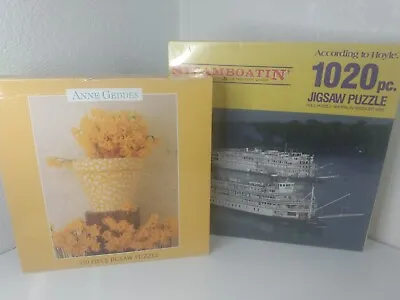 Jigsaw Puzzle Lot Anne Geddes Flowers 550 According To Hoyle Steamboatin 1020 • $15.50