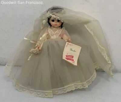 Vintage Mid Century Madame Alexander 14 Inch Bride Doll #1570 With Dress • $14.99