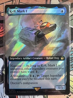 K-9 Mark I Rare Extended Art Surge Foil WHO 953 Doctor Who MTG Near Mint • £4.34