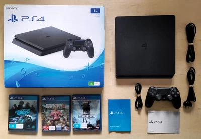 $295 • Buy PS4 1tb Console With Games & Accessories - BOXED