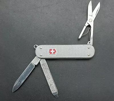 Silver VICTORINOX Alox Classic SD Swiss Army Knife W/ Scissors • $22