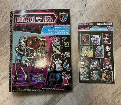 Monster High Mattel - Fashion Sticker Stylist Activity Play Book W 700 Stickers • $21