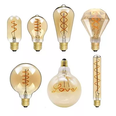 £8.99 • Buy Vintage 4W LED Edison Lights Bulbs Decorative Dimmable Industrial Lightbulb E27