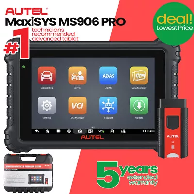 Deal! 2024 Autel Maxisys MS906 PRO+ BT Tablet ECU KEY Coding Car Diagnostic Tool • $999