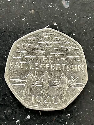 2015 THE BATTLE OF BRITAIN 1940 50p Fifty Pence CoinRare Fifty Pence Collectors • £1.10