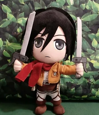 Mikasa Ackerman Attack On Titan 10  Plush Doll Great Eastern Anime Animated • $16.99