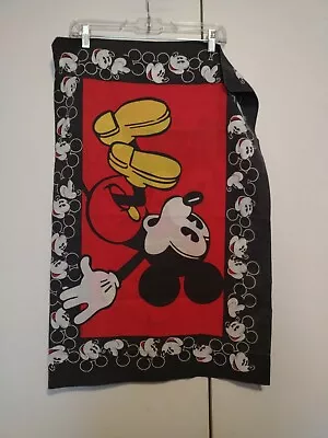 Vintage Mickey Mouse Disney Double Sided Red Black White Pillow Case • $13.80