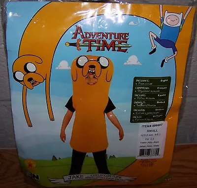 $19.99 • Buy Size S 4/6 Boys (3-4 Yrs) Adventure Time Jake Child Costume Rubies