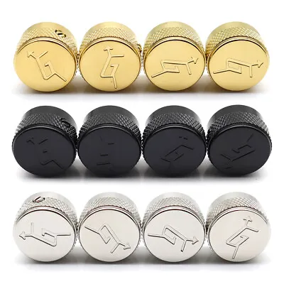 4Pcs Metal Guitar Bass Control Volume Tone Knobs Arrow Gretsch “G” Logo Knobs • $18.99