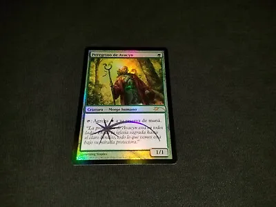 MTG 1x FNM Promo Green LP Spanish FOIL Avacyn's Pilgrim - Ships W/ Tracking • $5.25