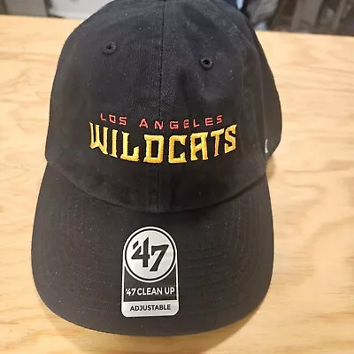 XFL Los Angeles Wildcats Football Hat Cap Adjustable  Black '47 LA UFL • $14.99