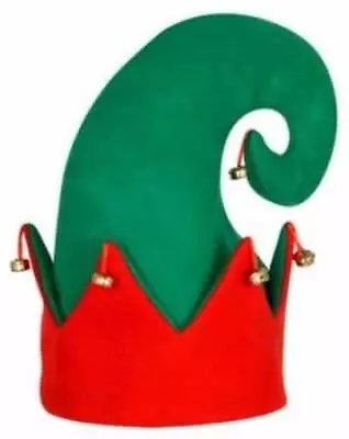 Christmas Felt Elf Hat With Bells • $6.79