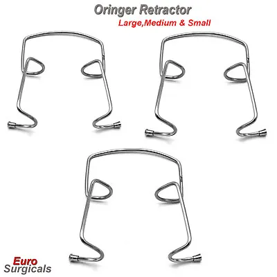 Dental Oringer Medical Mouth Retractors Cheek Retractor Small Medium Large CE • £9.49