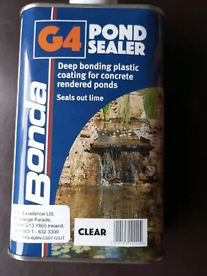 G4 Pond Paint Sealer Concrete Seal Waterproof Paint Sealant Garden Fish Bond . • £17.95