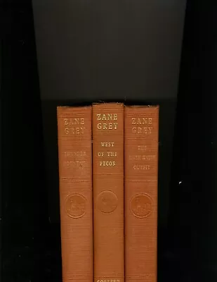 Lot Of 3 Zane Grey Books Hardcover  1930's  FREE Shipping Good Condition • $15.95