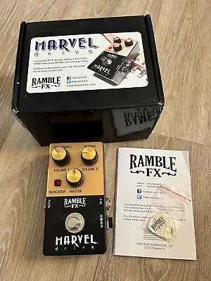 Ramble FX Marvel Drive - Marshall Plexi Overdrive Pedal • £125