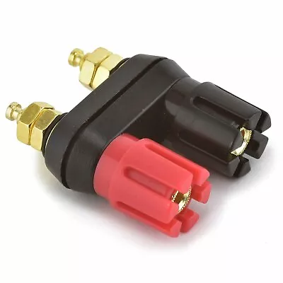 £2.65 • Buy Dual Speaker Or Amplifier Binding Post Terminal 4mm Twin Female Banana Socket