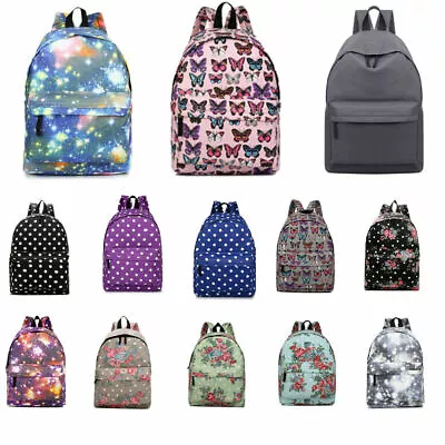 School College Travel Shoulder Bag Teenager Retro Rucksack A4 Backpack Stachel • £8.99