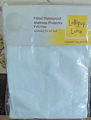 Waterproof Quilted Mattress Protector Fitted PVC Free For Cot Bed Lollipop Lane • £5.99