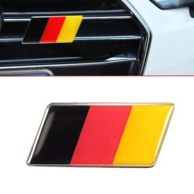 $8.38 • Buy Front Car Grille Bumper German Flag Emblem Badge Sticker Fit For Acura VW Audi