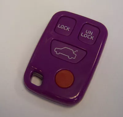 VOLVO KEYLESS ENTRY REMOTE KEYFOB KEY FOB CASE SHELL AND BUTTONS W Panic Purple • $9.99