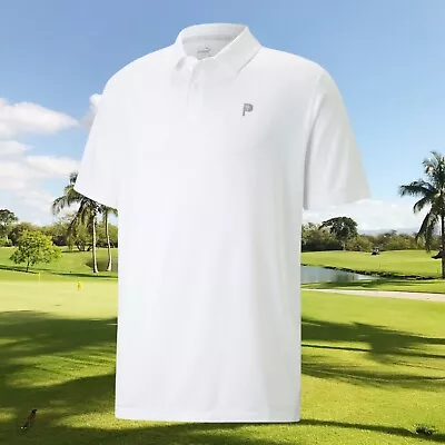 $82.01 • Buy New' 2023  PUMA X PTC Bright White Golf Polo Shirt Size Medium NWT