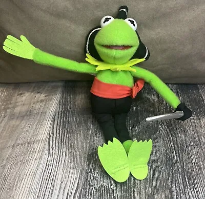 Vintage Muppet Treasure Island Kermit The Frog Captain Smollett ToyBiz 1995 • $12