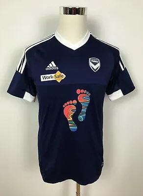 Adidas Melbourne Victory FC Mens A-League Football Soccer Indigenous Jersey MED • $39.95