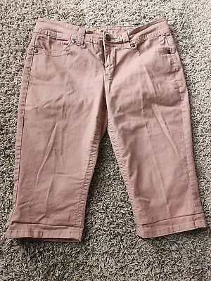 Nine West Vintage America Women's Cropped Stretch Capri Jeans Rose Size 12 • $14.95