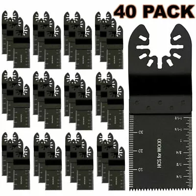 40PACK Oscillating Multi Tool Saw Carbon Blades Cutter Metal Set Carbon Steel • £5.99