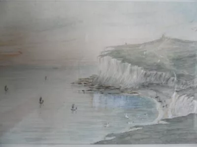 Antique Original Water Colour Painting Beachy Head Eastbourne East Sussex • £80