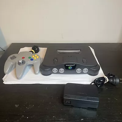 Nintendo 64 (N64) Console - Grey (Tested And Working) Read Description. • $138