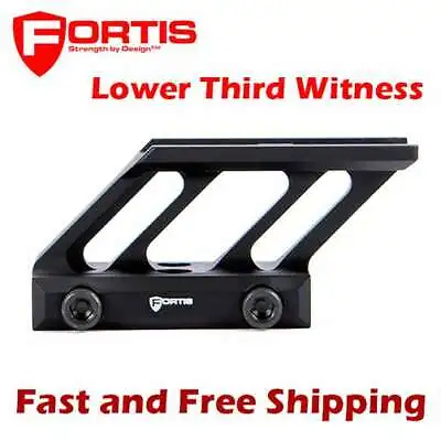 Fortis F1 Optics Mount  Lower 1/3 Witness Aimpoint Micro H1 T1 T2 Red Dot Sight • $85.95