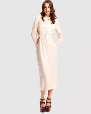 $189 • Buy Alice McCall Night Sky Trench Dress In Chai Latte, Size: 12, RRP: $549